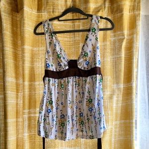 summer top with mod print from Wet Seal